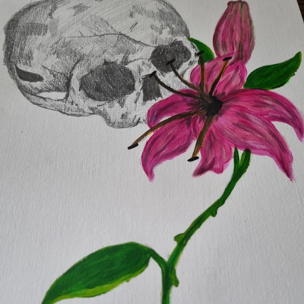 Graphite and Acrylic&nbsp;A4