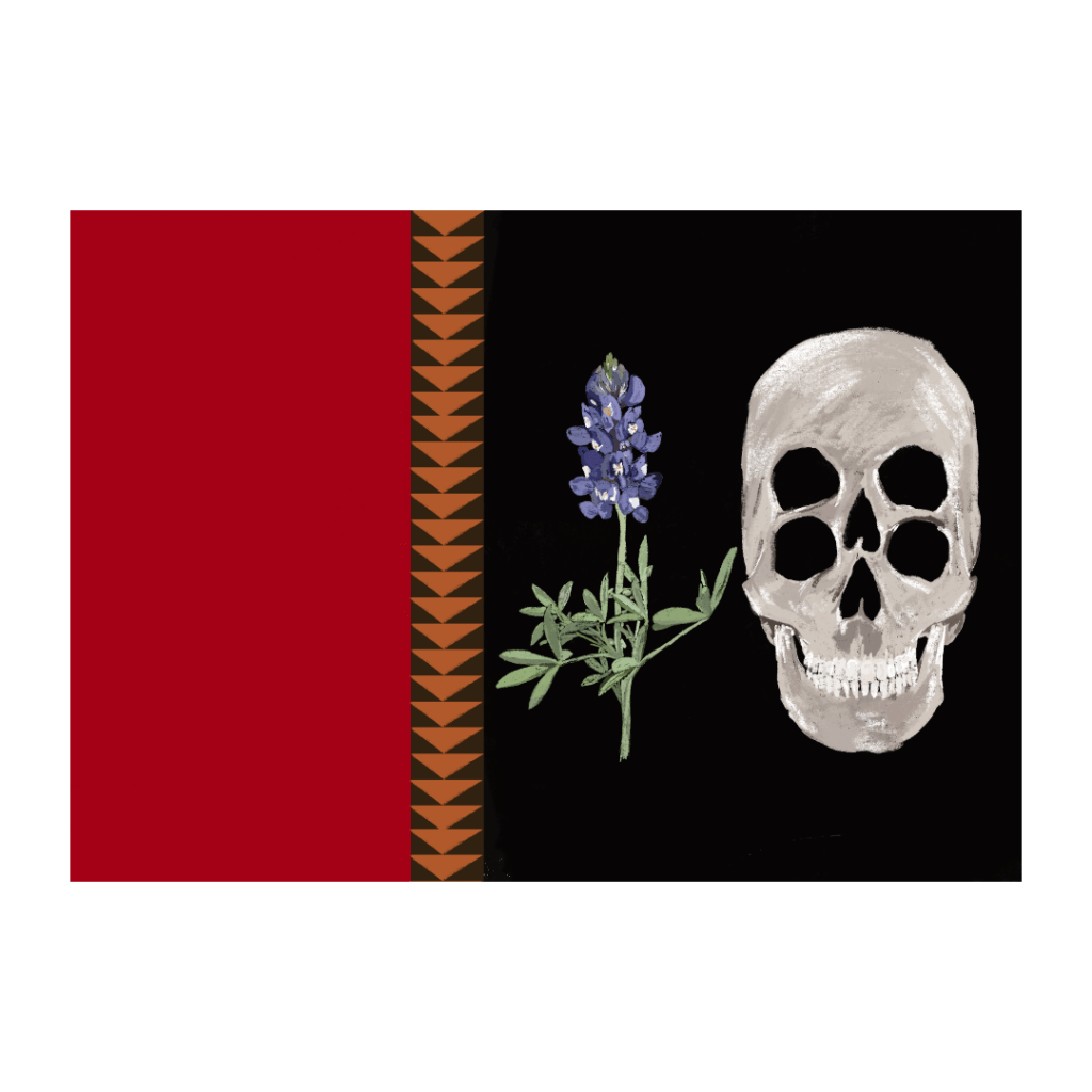 Skull and Flowers