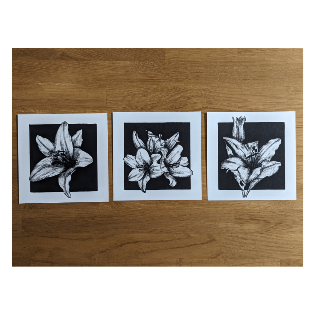 Three lilies Print